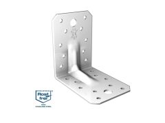 Winkelverbinder mit Steg 70x70x55x2,0mm - Edelstahl V2A