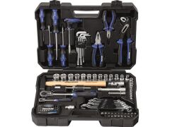 1/4" + 1/2" proficraft Werkzeugkoffer 98-tlg. 48 Zahn Knarren