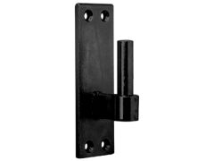 Haken D3 zum anschrauben, Schwarz - 12mm Dorn - 9mm Abstand