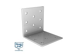 Lochplattenwinkel Edelstahl V2A - 40x40x60x2mm