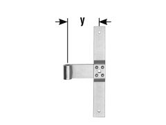 Mittelband 16mm Rolle - 300mm lang - hell verzinkt