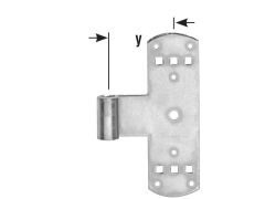 Kreuzband / Mittelband hell verzinkt, 13mm Rolle - 160mm lang