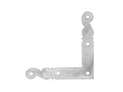 Fenster-Eckwinkel Nr. 289 altdt. Form 125 x 125 mm, hell verzinkt