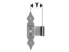 Fenster-Mittelband Nr. 293Z 6/120 mm, hell verzinkt