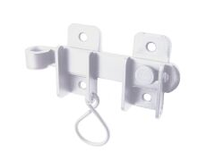 Klappladenüberwurf mit Zuziehring, hell verzinkt