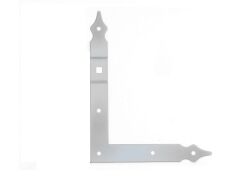 1 Paar Winkelband für verstellbare Rolle / Zierspitze - 250 x 300mm - hell verzinkt