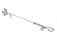 Federriegel zum Anschrauben und Anschrauben, V2A, schwarz