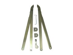 Ausstellschere für Klappläden, Set, schwarz