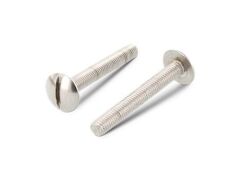 500 Stück Flachrundschrauben mit großem Kopf und Schlitz NF E 27-128 A4 M 6X20