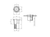 Blindnietmutter Edelstahl A2 / Teilsechskant / offen /...