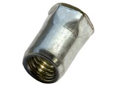 Blindnietmutter Edelstahl A2 / Teilsechskant / offen / kleiner Senkkopf / M10 / 1.0 - 4.0 mm