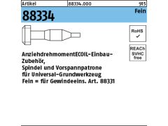 1 x AMECOIL-Einbauzubehör Spindel u. Vorspannpatrone M14 x 1,5