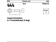 10 x Augenschrauben DIN 444 4.6 Form B M24x170 (blank/schwarz)