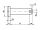 10 x Steckbolzen DIN 1444 Form B, 16x45 / 39 mit Splintloch, verzinkt