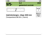1 x Gewindestangen DIN 975 8.8 M24 x 2000 verzinkt
