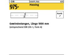 1 x Gewindestangen DIN 975 Messing M18