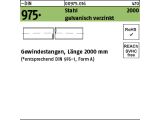 1 x Gewindestangen DIN 975 Stahl M22 x 2000 verzinkt