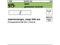 1 x Gewindestangen DIN 975 Stahl M30 verzinkt