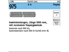 1 x Gewindestangen DIN 975Trapezgewinde 20 x 4 Edelstahl A4