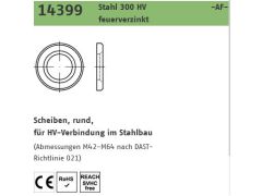 1 x HV Scheiben EN 14399-6 M12 - Friedberg Feuerverzinkt