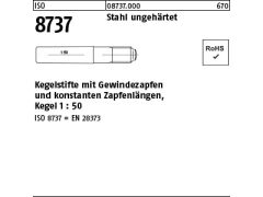 5 x Kegelstifte ISO 8737 9S20K 16x140 (blank/schwarz)