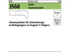 1 x Klemmplatten DIN 3568 Stahl Typ KLP 60 / 20 , feuerverzinkt