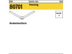 1 x Knebelmuttern DIN 80701 Messing M16