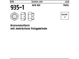 1 x Kronenmuttern DIN 935 -1 6 M72 x 4 (blank/schwarz)