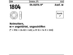 M 120x2 Nutmuttern mit ISO-Feingewinde Ausführung w DIN 1804 Stahl blank M 8 x1