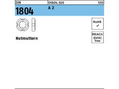 5 x Nutmuttern DIN 1804 M50 x 1,5 Edelstahl A2