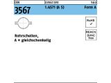 1 x Rohrschellen-h&auml;lften DIN 3567 Form A 220 NW 200 Edelstahl A 5