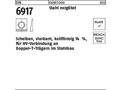 1 x Scheiben DIN 6917 C 45 / ÜH 21 Neigung 14% (blank/schwarz)