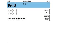 10 x Scheiben für Bolzen DIN 1440 50 Edelstahl A4