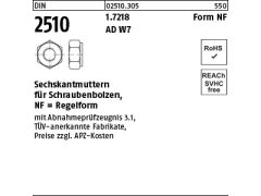 1 x Sechskantmuttern DIN 2510 f. Schraubenbolzen M24 (blank/schwarz)