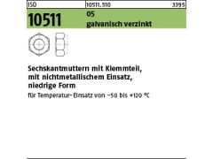 1 x Sechskantmuttern ISO 10511 Kl.5 M36 verzinkt