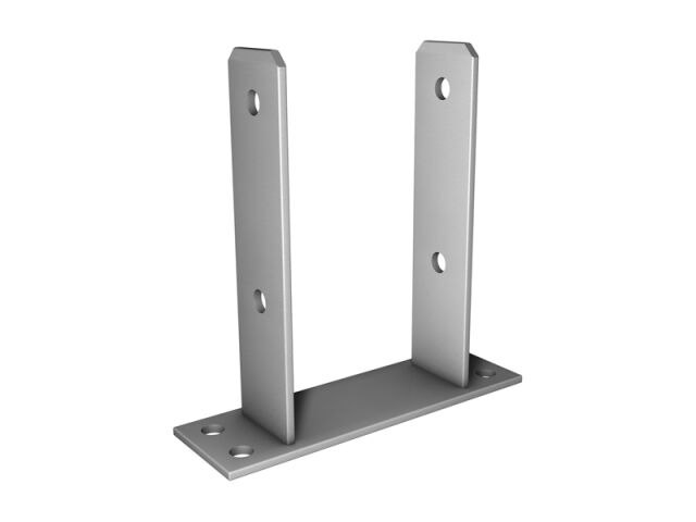 Abbildung von einem Pfostenträger Typ U zum Aufschrauben