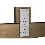 Abbildung von einer Lochplatte die auf einem Balken montiert ist